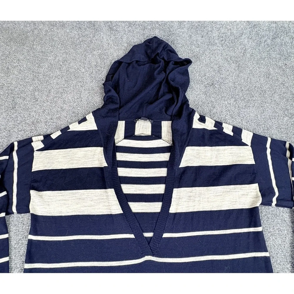 Vintage Y2K Banana Republic Hoodie Sweater Mens L Navy‎ Wool Baja Boho Coastal